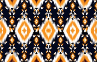 Doğulu etnik desensiz geleneksel arka plan Halı, duvar kağıdı, giysi, ambalaj, batik, kumaş, Vektör illüstrasyon nakış tarzı.