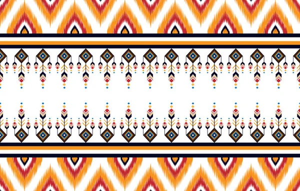 Ikat Nahtlose Muster Hintergrund Traditionelle Muster — Stockvektor