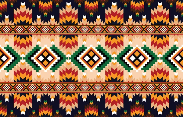 Modèle Ikat Oriental Ethnique Géométrique Traditionnel Design Pour Arrière Plan — Image vectorielle