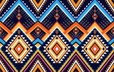 ikat nakışı Etnik, Geometrik, kabile, geleneksel, moda kadınları için kolye tasarımı, duvar kâğıdı, giysi ve ambalaj..
