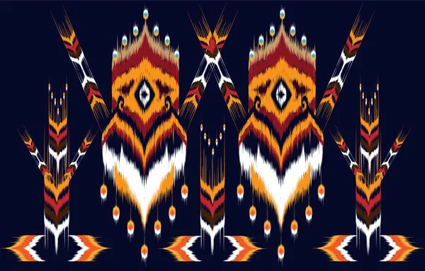 Stammesvektorornament Nahtloses Afrikanisches Muster Ethnischer Teppich Mit Chevrons Aztekenstil Geometrisches — Stockvektor
