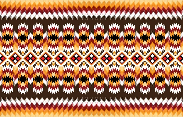 Ikat Bordado Étnico Geométrico Tribal Oriental Tradicional Diseño Collar Para — Vector de stock