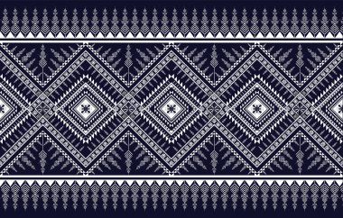 Doğulu etnik desensiz geleneksel arka plan Halı, duvar kağıdı, giysi, ambalaj, batik, kumaş, Vektör illüstrasyon nakış tarzı.