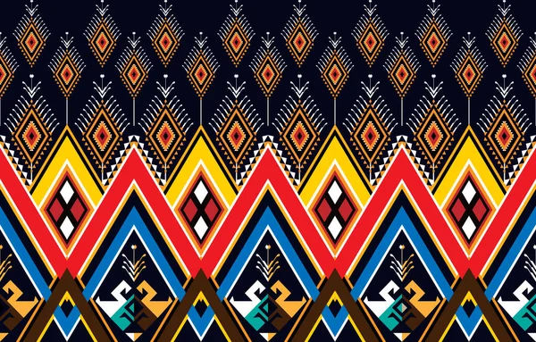 Geometrisk Etnisk Orientalisk Ikat Mönster Traditionell Design För Bakgrund Matta — Stock vektor