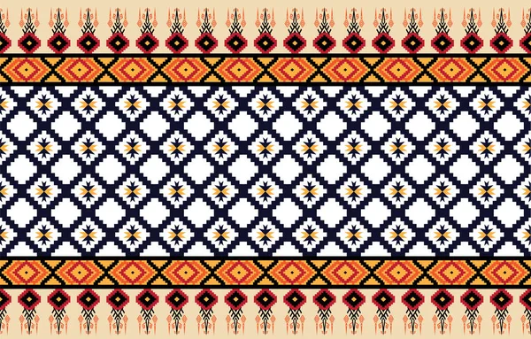 Geometryczny Etniczny Orientalny Wzór Ikat Tradycyjny Projekt Tła Dywanu Tapety — Wektor stockowy