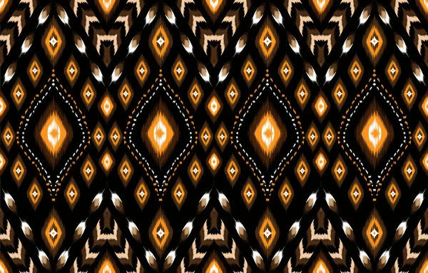 Геометричний Етнічний Східний Ікатний Візерунок Традиційний Дизайн Фону Килима Шпалер — стоковий вектор