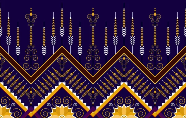 Орієнтальний Етнічний Безшовний Візерунок Традиційний Фон Дизайн Килима Шпалер Одягу — стоковий вектор