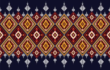 Kabile vektör süslemesi. Kusursuz Afrika modeli. Sembollü etnik halı. Aztek tarzı. Fayanslarda geometrik mozaik, majolika. Eski bir iç mekan. Modern halı. Tekstil üzerine coğrafi baskı. Kente Kumaşı.