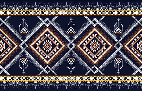 幾何学的な民族東洋のイカットパターン伝統的なデザインの背景 カーペット バティック ファブリック ベクトルイラスト 刺繍スタイル — ストックベクタ