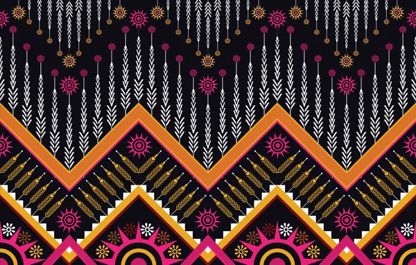 Adorno Vectorial Tribal Patrón Africano Sin Costuras Alfombra Étnica Con — Vector de stock