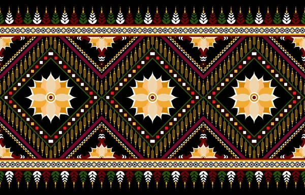 Tribal Vector Ornament Seamless African Pattern Ethnic Carpet Chevrons Aztec — Stock Vector