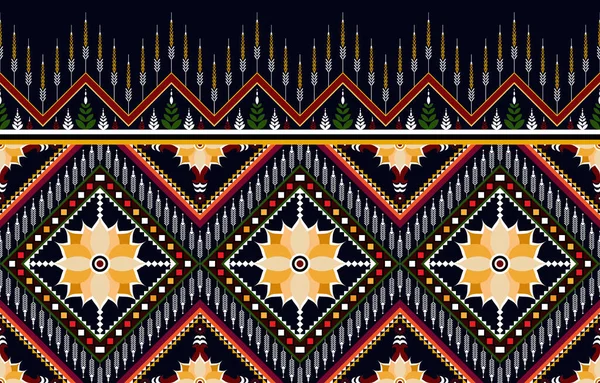 Adorno Vectorial Tribal Patrón Africano Sin Costuras Alfombra Étnica Con — Vector de stock