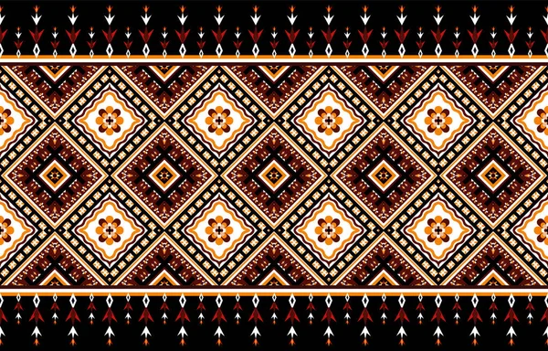 Геометричний Етнічний Східний Візерунок Традиційний Дизайн Фону Килима Шпалер Одягу — стоковий вектор