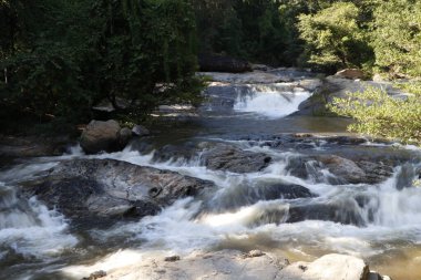 Beautiful of the waterfall in Chiang Mai, Thailand, natural light