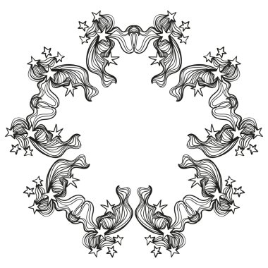 Vektör arka plan tasarımı için zentangle desenli