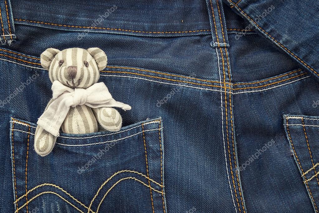teddy bear with pocket