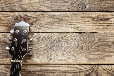 Arka plan eski grunge kurulların boyun gitar. Te yer