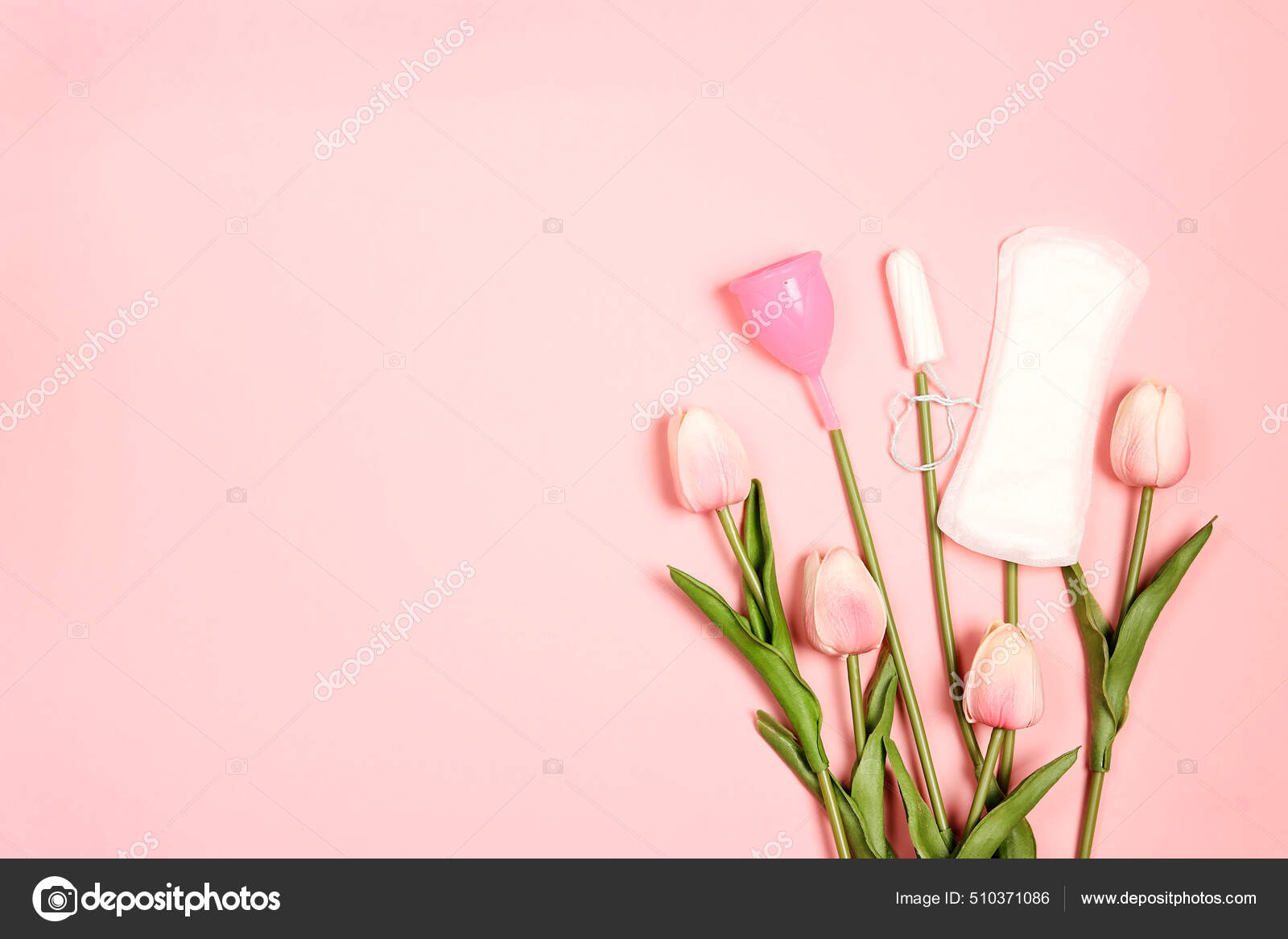 Different Types Feminine Hygiene Products Tampons Menstrual Cup Sanitary  Pads Stock Photo by ©WindNight 510371086