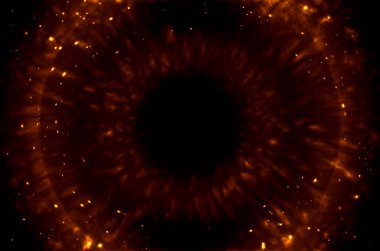 Kara delik dış uzayda yıldız alanıyla çevrili. Kara delik sistemi. Yıldızlar ve maddeler bir kara deliğe düşer..