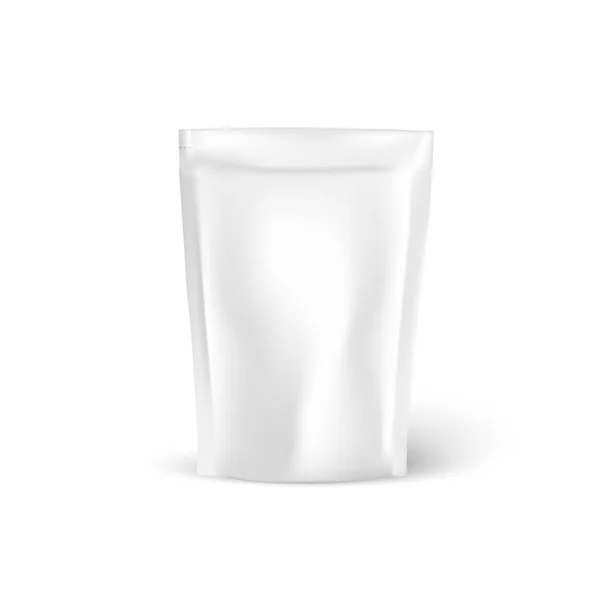 Bianco cartone caffè imballaggio mockup isolato su sfondo bianco. — Vettoriale Stock