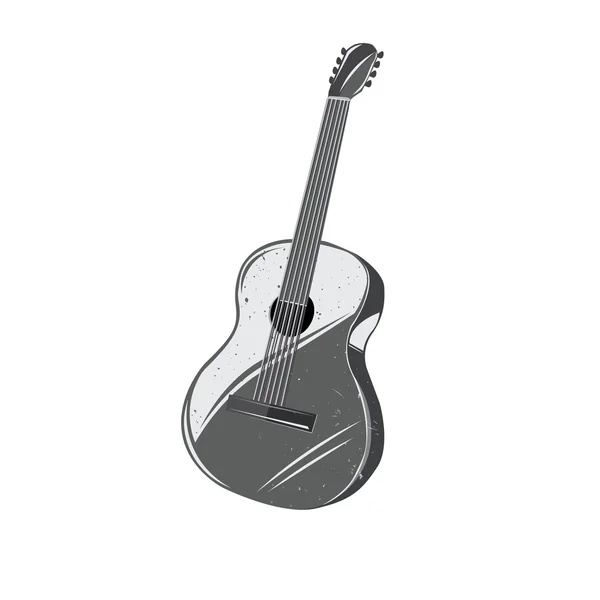 Oldtimer-Gitarre — Stockvektor