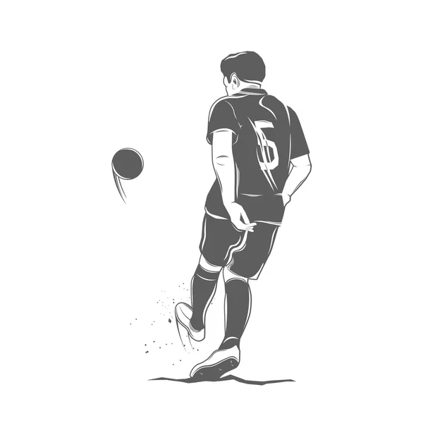 Joueur de football — Image vectorielle