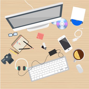 Çalışma alanı düz, web çalışma
