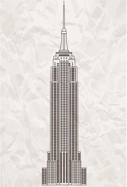 Empire State Building — Vettoriale Stock