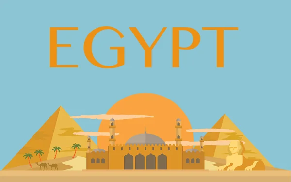 Egyptische piramiden vector — Stockvector