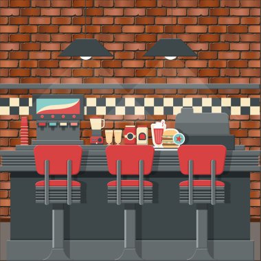 Vintage diner vektör