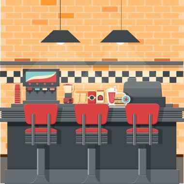 Vintage diner vektör