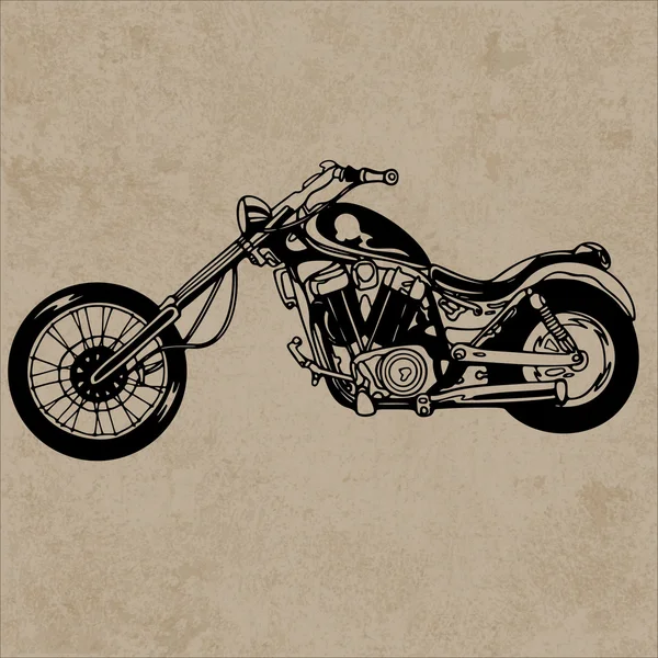 Motocicleta retro, motocicleta vintage — Vector de stock