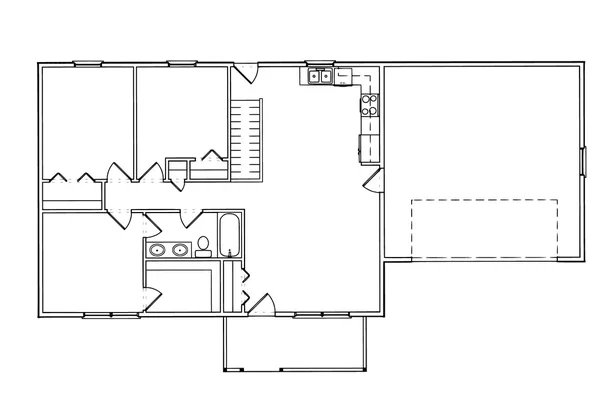 Arkitekturplan i ovanifrån — Stock vektor