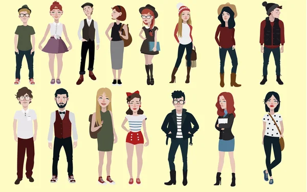 Fashion people vector — Stock Vector