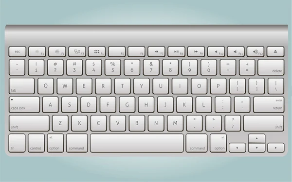 Vector de teclado realista — Vector de stock