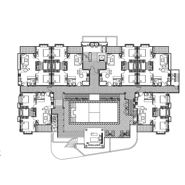 Plano de construção plano — Vetor de Stock