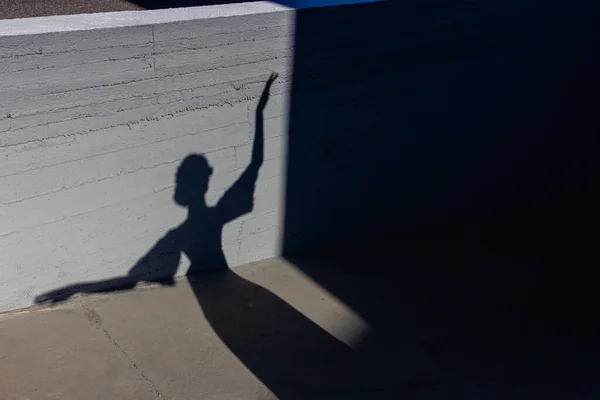 Ballet Dançarina Elegância Menina Desempenho Pessoa Silhueta Dança Rua Mulher — Fotografia de Stock