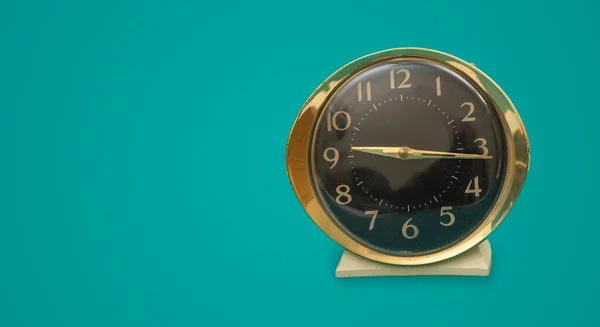 Relógio Tabela Tempo Modelo Banner Com Espaço Para Seu Texto — Fotografia de Stock