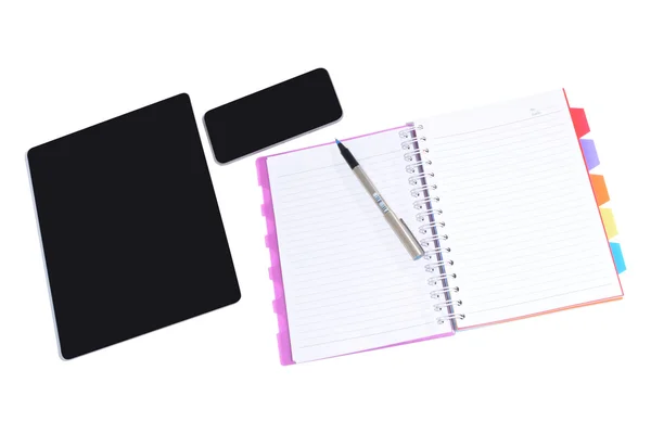 Δισκίο & σημειωματάριο (Notepad) — Φωτογραφία Αρχείου