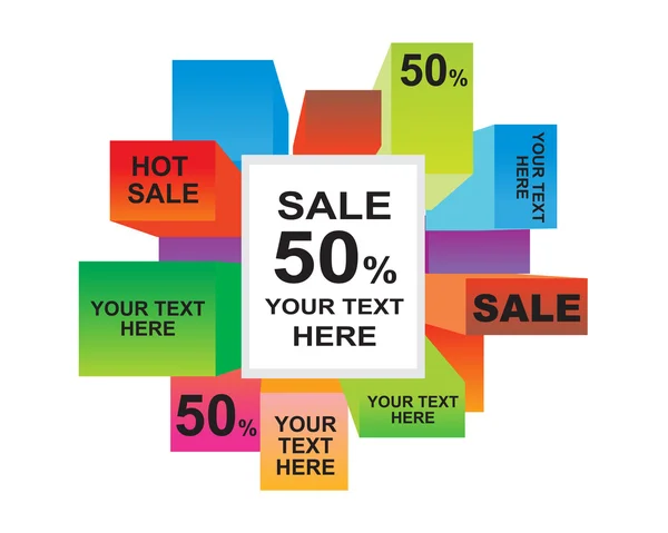 Sale 50 % off  vector — Stock Vector