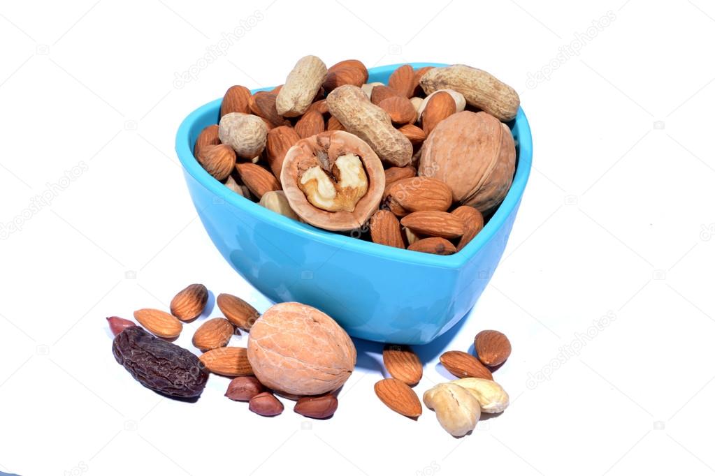 Set of Dry Fruits in a Heart Shape Bowl