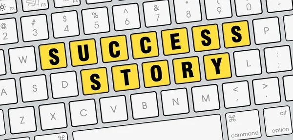 Success Story on Keyboard keys view