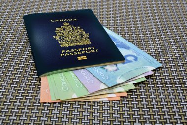 Kanada pasaportu kavramı seyahat içinde para