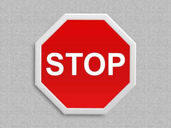 Dur işareti üzerinde kumaş taxture