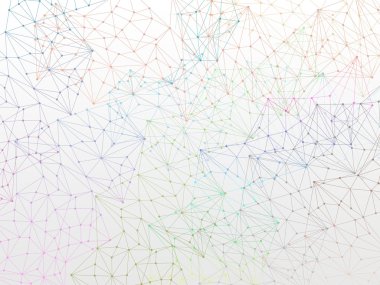 Beyaz molekül artalan tasarım duvar kağıdı