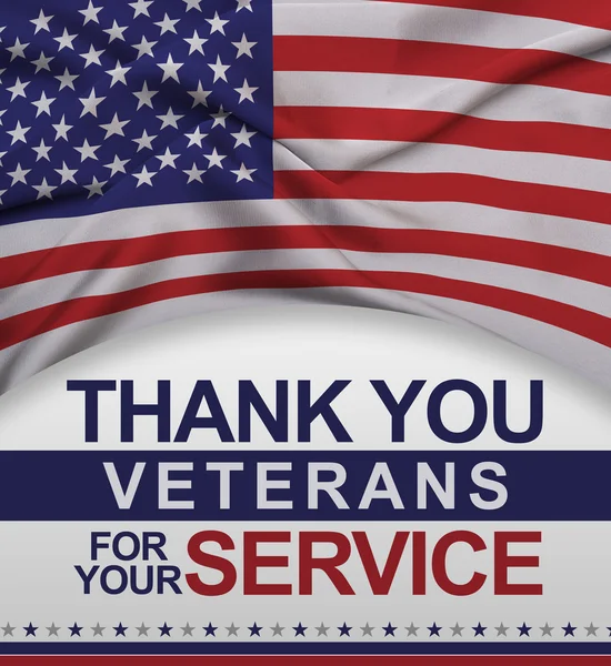 Дякую ветеранам за вашу службу — стокове фото