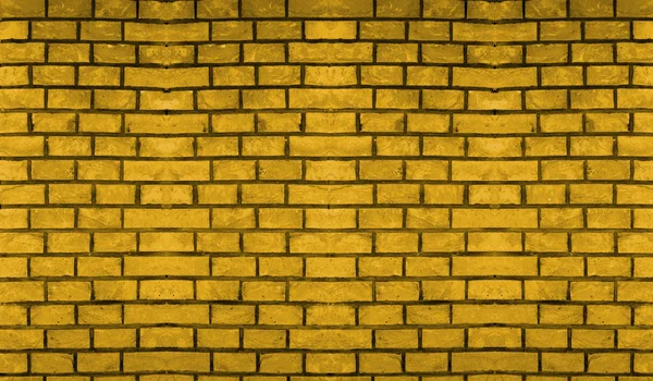 Clássico amarelo Brick Wall fundo — Fotografia de Stock