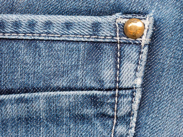 Texture of denim jeans close up