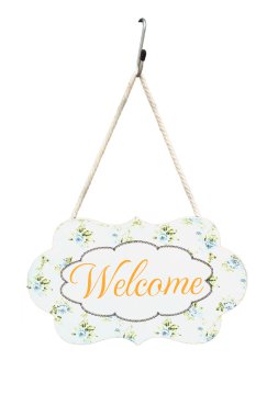 Welcome sign board. clipart