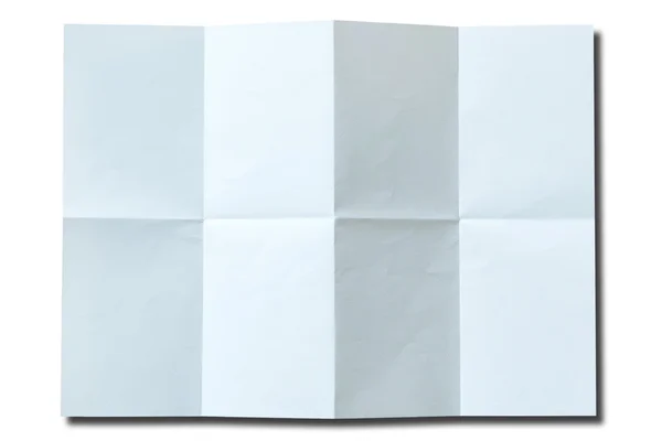 Kıvrımlar beyaz arka plan üzerinde beyaz kağıt. — Stok fotoğraf
